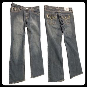 YMI City Angels Women jeans Low Rise Boot Cut Size 9 W31 L29 31X29 P94101S C101